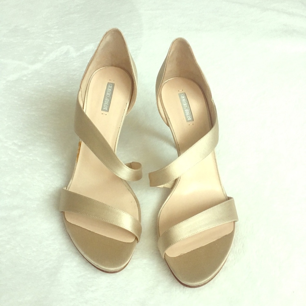 Giorgio Armani satin stiletto
